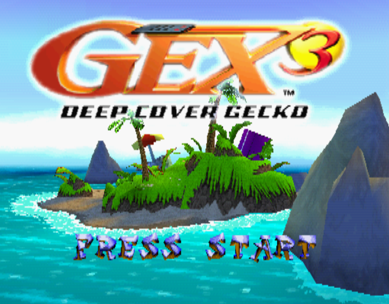 Gex 3 Deep Cover Gecko Title Screen